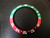 Bigger Green-Red Aluminum Bezel Insert With White Numbers For New Style Of ROLEX 116610 SUBMARINER Or GMT II Watch