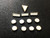 One Set Of 12 Pcs Flat Silver Luminous Hour Markers With Super Green Light For Mens Old Model Of Submariner Or Yacht-Master Or GMT Watch Dial With Or Without Date Window