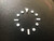 One Set Of 12 Pcs Flat Silver Luminous Hour Markers With Super Green Light For Mens Old Model Of Submariner Or Yacht-Master Or GMT Watch Dial With Or Without Date Window
