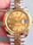New Style Of 2-tone Rolex 41mm DateJust Watch Set  With Golden Fluted Bezel And Wimbledon Rhodium Dial Fit ETA 2824 Movement