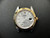 Newer Style Of 2-tone Rolex 41mm DateJust Watch Set  With Yellow Golden Fluted Bezel And Silver 2-tone Palm Leaf Dial Has Yellow Golden Luminous Sticks Fit ETA 2824 Movement