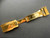Rolex Signed Stainless Steel Golden Flip-lock Hidden Clasp With Inside Width Of 16mm For New Style Of Mens 20mm Golden Metal Oyster Watch Band Strap