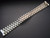 20mm Signed Stainless Steel President Watch Band Bracelet Strap With CZ Rhinesotnes On The Center Links And Fixed Flat End Pieces For Vintage 36mm ROLEX Steel DAY-DATE Watch