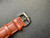20mm Brown Genuine Italy Leather Band Strap With Steel Buckle Marked Crown Logo For The Rolex Watch