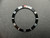 Vintage Style Black Aluminum Bezel Insert With Silver Numbers And Red Triangle Without The Hash Marks For Rolex 40mm Submariner Watch Case Of 6538 Or 6204 5508 5510