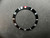 Vintage Style Black Aluminum Bezel Insert With Silver Numbers And Red Triangle Without The Hash Marks For Rolex 40mm Submariner Watch Case Of 6538 Or 6204 5508 5510