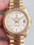 Steel 228206 Rolex 41mm Day-Date Watch Set  With Smooth Bezel And Sunburst Light Blue Dial Has Silver Roman Numerals Fit ETA 2836 Movement