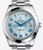 Steel 228206 Rolex 41mm Day-Date Watch Set  With Smooth Bezel And Sunburst Light Blue Dial Has Silver Roman Numerals Fit ETA 2836 Movement
