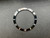Vintage Style Black Aluminum Bezel Insert With Silver Numbers And Silver Triangle Without The Hash Marks For Rolex 40mm Submariner Watch Case Of 6538 Or 6204 5508 5510