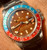 27.3mm 1675 Vintage Style Of Reddish Tropical Gilt GMT Master Dial With Super Yellow Luminova Marked Rolex Symbol Fit ETA 2836 Or DG3804B movement With Date Wheel Overlay For 4 Hands