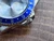 NEW UPDATED ROLEX Signed Vintage Style of 39.6mm Stainless Steel 1675 GMT Watch Case With Acrylic Bubble Crysta Blue Friction Bezel And 20mm Lugs Have Drilled Through Holes Fit Modified 2836 Movement And Dial In 27.3mm With DWO