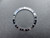 Vintage GMT Master Style Of Black Aluminum Bezel Insert With Silver Numbers For Rolex 40mm Watch