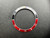 Vintage Style Of Coca Cola Black-Red Aluminum Bezel Insert With Silver Numbers For ROLEX 40mm Submariner Case Of 16610, 14060, 5513 Or 1680