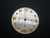 29mm White Dial Marked Rolex Symbol With Golden CZ Rhinestones And Yellow Circle For Mens DAYTONA Watch Fit Chinese 7750 Automatic Movement
