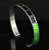 Silver Black-Green Titanium Steel Rolex Watch Bezel Wrist Bangle Bracelet Speedometer GMT Oyster