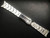 19mm Tapered To 16mm Solid Stainless Steel Watch Band Bracelet Strap With Flip-Lock Clasp Marked Rolex Logo For Vintage ROLEX 34mm Oyster Watch Case