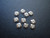 40 Pcs Silver Square Hour Markers  With Sides Of 2.5mm And CZ Rhinestones For Mens Rolex DateJust Or Day-Date Watch Dial