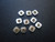 40 Pcs Silver Square Hour Markers  With Sides Of 2.5mm And CZ Rhinestones For Mens Rolex DateJust Or Day-Date Watch Dial