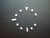 One Set Of Silver Luminous Hour Markers With Green Light For Mens Old Style Of Submariner Or Yacht-Master Or GMT Watch Dial