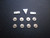 One Set Of Silver Luminous Hour Markers With Green Light For Mens Old Style Of Submariner Or Yacht-Master Or GMT Watch Dial