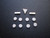 One Set Of Silver Luminous Hour Markers With Green Light For Mens Old Style Of Submariner Or Yacht-Master Or GMT Watch Dial