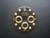 29mm Black Dial Marked Rolex Symbol With Golden CZ Rhinestones For Mens DAYTONA Watch Fit Chinese 7750 Automatic Movement