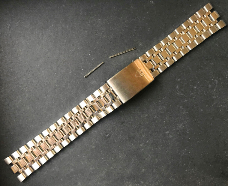 Signed Solid Stainless Steel 20mm Quality Watch Band Bracelet Strap For Mens Old TUDOR Monarch Watch Case With 20mm Lugs Size