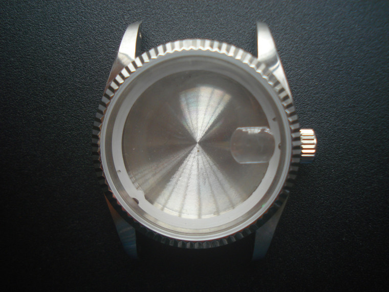 Unbranded Vintage Style of 36mm Stainless Steel Watch Case With Fluted Bezel And 20mm Lugs Size Fit DATEJUST  Or DAY-DATE Dial In 28.5~29.0mm And  ETA 2836 Movement With Date Or Day Wheel Overlay