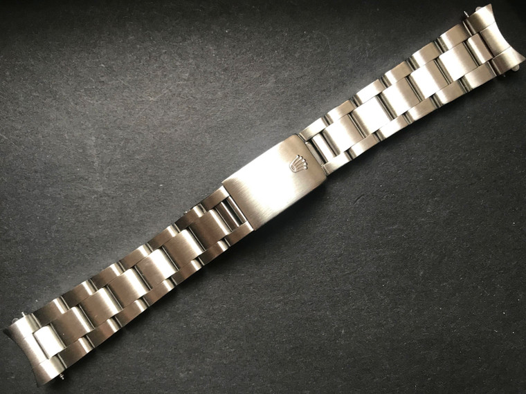 Signed Thicker Solid Stainless Steel All Brushed 20mm Oyster Quality Watch Band Bracelet Strap With 580 End Pieces For Vintage 40mm Rolex 5512 5513 1680 1655 1665 Watch Case