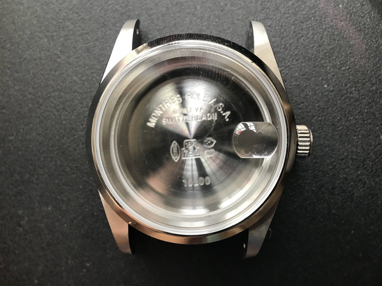 ROLEX Signed Vintage Style of 36mm Stainless Steel DATEJUST Watch Case With Smooth Bezel And 20mm Lugs Have Drilled Through Holes Fit ETA 2824 Or NH35 Movement And Dial In 28.0~29.0 mm