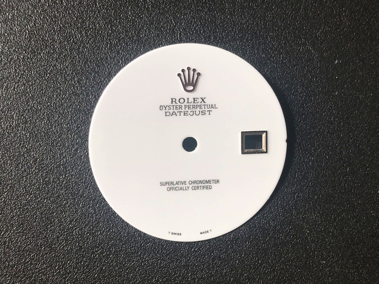 28mm 16014 Glossy White Onyx Stone  Dial Marked Silver Rolex Symbol Without Hour Markers For Mens Steel OYSTER PERPETUAL DATEJUST Watch Fit ETA 2836 Automatic Movement With DWO