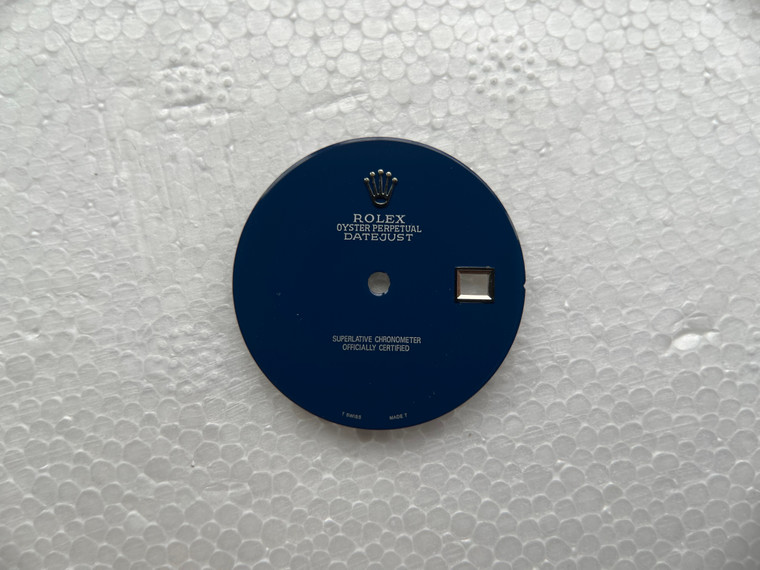 28mm 16014 Glossy Dark Blue Onyx Stone Dial Marked Silver Rolex Symbol Without Hour Markers For Mens Steel OYSTER PERPETUAL DATEJUST Watch Fit ETA 2836 Automatic Movement With DWO