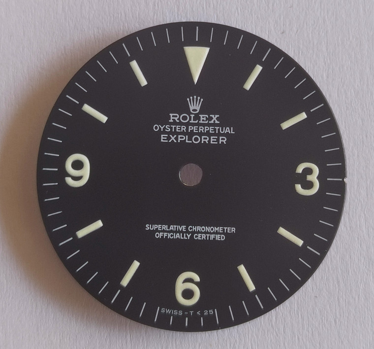 Vintage Style Of 1016 Explorer Dial Marked Rolex Symbol With Super White Luminous  Fit ETA 2824 Or 2836 Or NH35/38 DG 2813 Or MIYOTA 8215 In 28.5mm