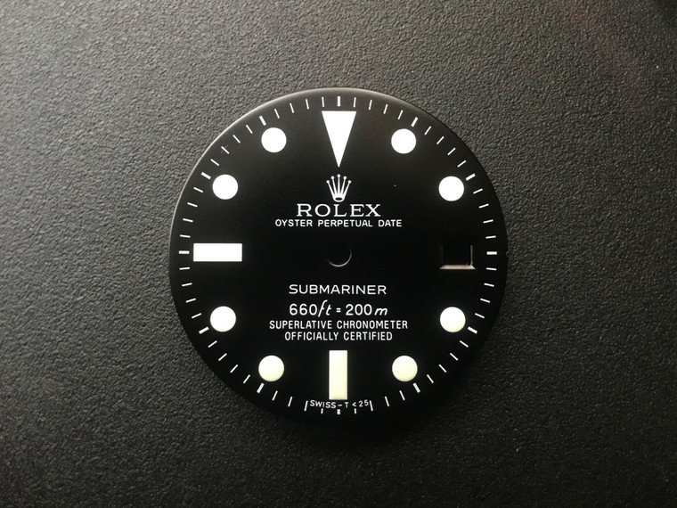1680 Black Submariner Dial In Matt Marked Rolex Symbol With Super White Luminova For ETA 2836 Or 2824 Or DG 2813 Or MIYOTA 8215 movement 29mm