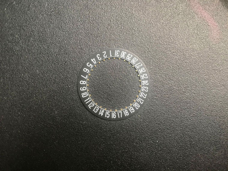 One Pc Black Date Wheel Disc Fit ETA 2834 Automatic Movement For The Dial With Date Window On 6 O'clock