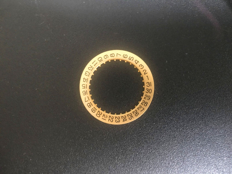 One Pc Champagne Date Wheel Disc Fit ETA 2834 Automatic Movement For The Dial With Date Window On 3 O'clock And 2-tone Tudor Day-Date Watch