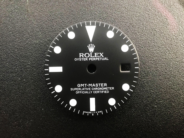 29mm 1675 Vintage Style Of Matt GMT Master Dial With Super White Luminova Marked Rolex Symbol Fit ETA 2836 Or DG3804B movement For 4 Hands