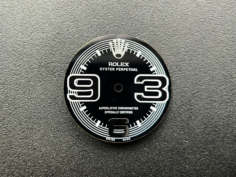 28.1mm Black Dial Marked Rolex Symbol With Big 369 For Mens OYSTER PERPETUAL Watch Fit ETA 2824 Or 2836 Or DG 2813 Or MIYOTA 8215 Automatic Movement