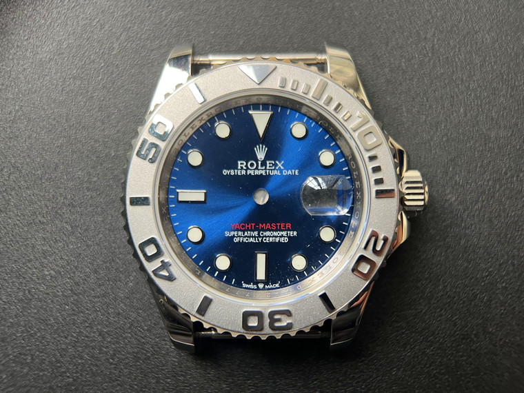 White Golden Rolex 126622 Yacht-Master Watch Set In Higher Quality With Blue Dial Fit ETA 2824 Movement With Date Wheel Overlay