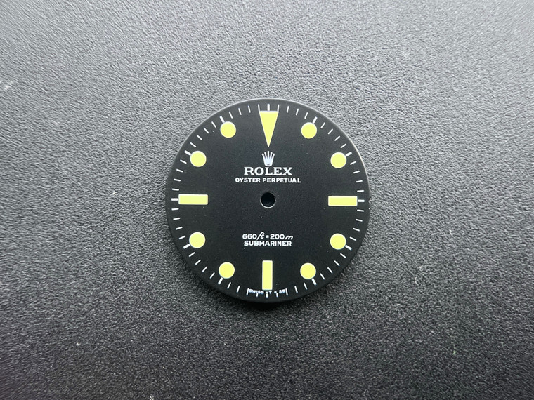 Vintage Style Of 5513 Black Submariner Dial Marked Rolex Symbol for ETA 2836 Or 2824 Or NH35/38 Or DG 2813 Or MIYOTA 8215 movement 29mm - Super Yellow Luminova