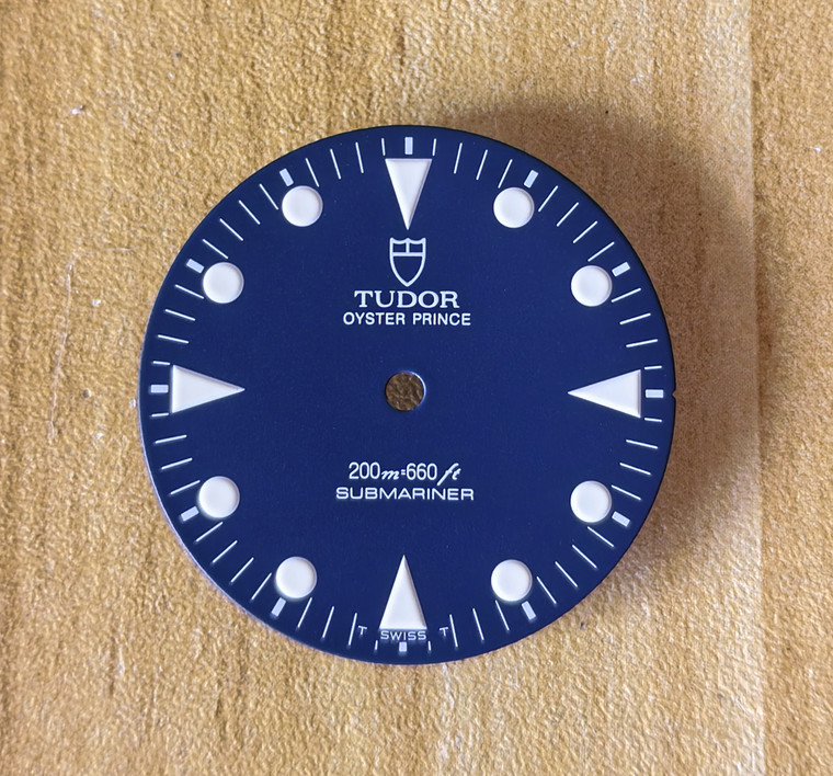 29mm 76100 Vintage Blue Tudor Submariner Oyster Princewf With Super White Lume Fit ETA 2824, 2836, NH35/38 DG 2813 Miyota 8215