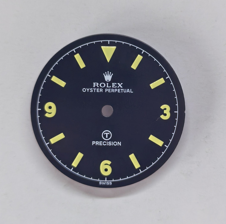 Vintage Style Of 6150 British M.O.D. Dial Marked Rolex Symbol With Super Yellow Luminous  Fit ETA 2824 Or 2836 Or NH35/38 DG 2813 Or MIYOTA 8215 In 28.5mm