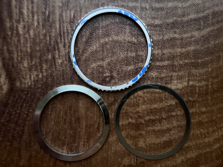 One Set Of Steel Friction Turn Both Directions Bezel Ring Fit My Rolex 1675 GMT Watch Case