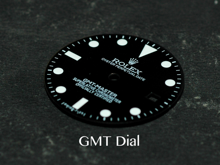 Vintage Style Of Glossy GMT Master 29mm Dial Marked Rolex Symbol fit ETA 2836 Or 2824 Or MIYOTA 8215 Or DG 2813 movement For 3 Hands
