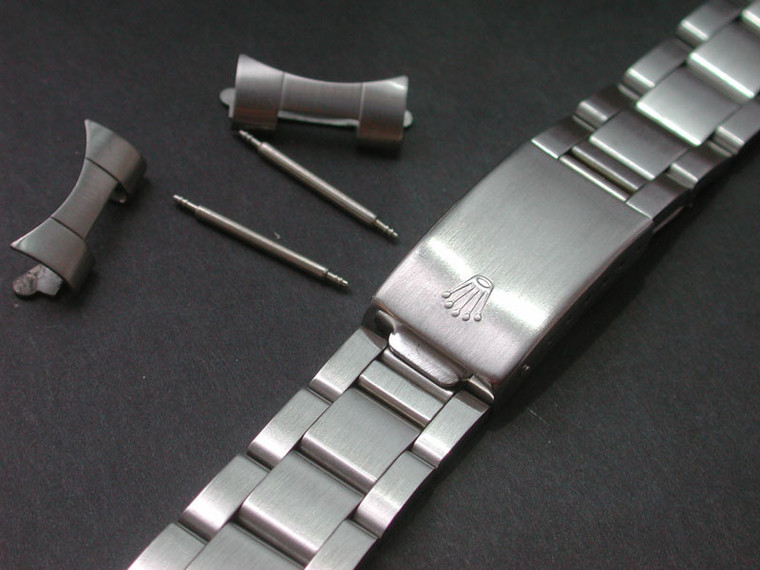 Signed Solid Stainless Steel All Brushed 20mm Oyster Quality Watch Band Bracelet Strap For Mens Vintage 36mm ROLEX EXPLORER Watch Case
