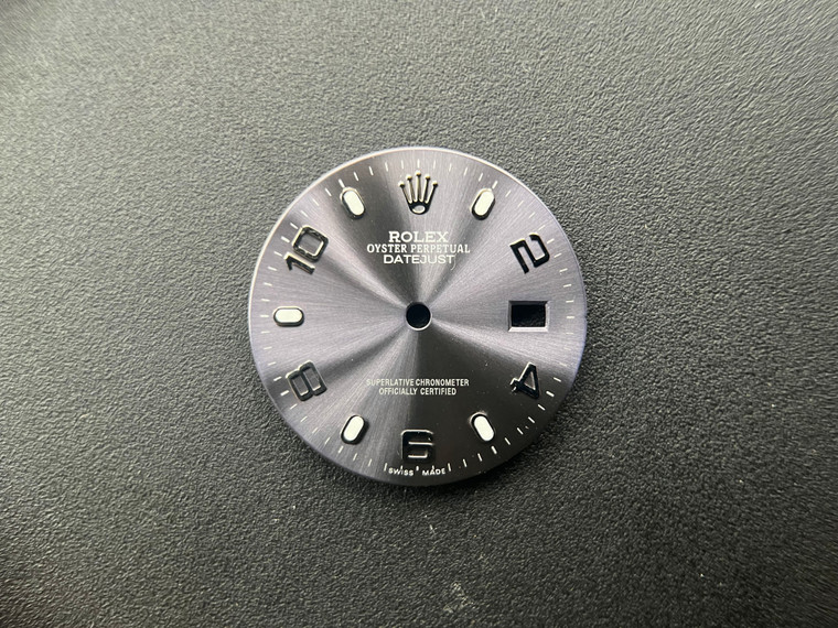 28mm Grey Dial Marked Rolex Symbol For Mens DATEJUST Watch Fit ETA 2836 Or DG 2813 Or MIYOTA 8215 Automatic Movement With DWO