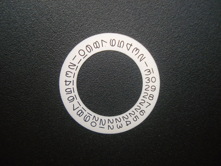 One Pc White Date Disc Wheel Overlay For ETA 2836 Or DG 2813 Or MIYOTA 8215 Automatic Movement Fit The Mens Rolex 3135 SUBMARINER Or GMT-MASTER Or Yacht-Master Watch