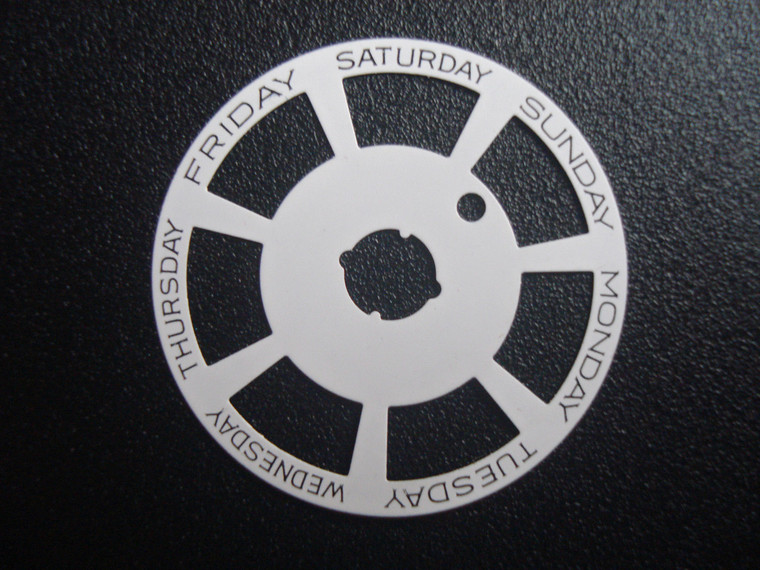 One Pc White Day Disc Wheel Overlay Fit ETA 2836 Or DG 2813 Automatic Movement For The Mens DAY-DATE Watch