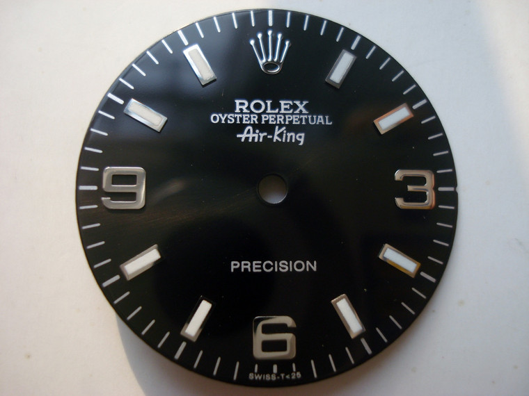 28.3mm Black Dial Marked Rolex Symbol With Luminous Sticks For Mens OYSTER PERPETUAL Air-King Watch Fit DG 2813 Or MIYOTA 8215 Automatic Movement