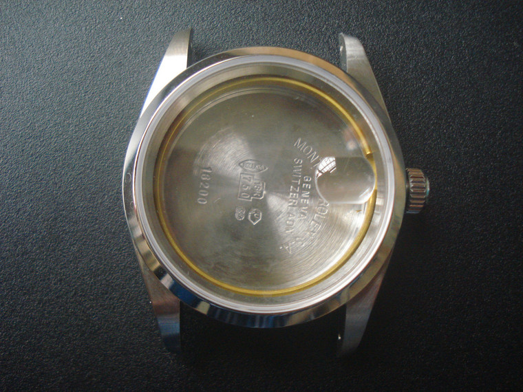 ROLEX Signed Vintage Style of 36mm Stainless Steel DATEJUST Watch Case With Smooth Bezel And 20mm Lugs Size Fit ETA 2836 Movement With Date Wheel Overlay And Dial In 28.0mm